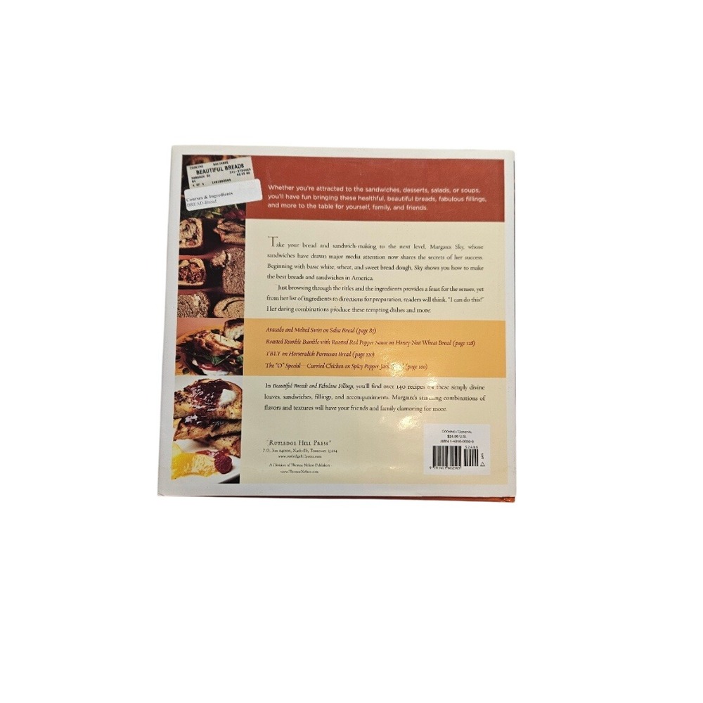 Beautiful Breads & Fabulous Fillings Margaux Sky Hardcover Cookbook Sandwich - Picture 3 of 3